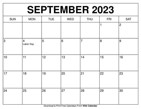 september wiki calendar|month of september calendar printable.